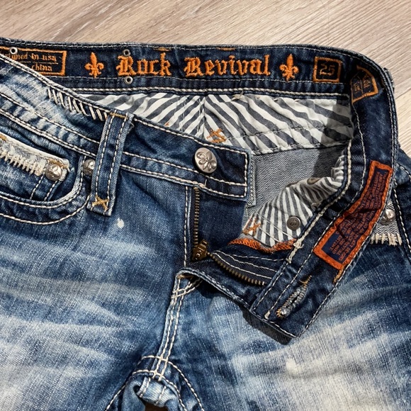 Rock Revival Karlie Capri 👖 Jeans SIZE 25🛍 - Picture 4 of 11